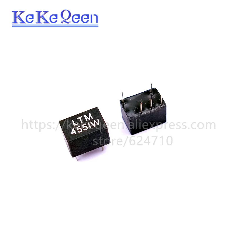 

10PCS/LOT NEW LTM455I LTM455IW 455I 455IW M55IW LTM455ITW 2+3 5Pin DIP-5 455KHz ceramic filter For communication Signal relay
