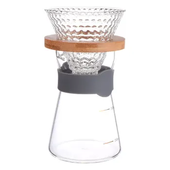 

2 Pcs Practical Lightweight Glass Coffee Pot Coffee Filter Cup Storage Container for Home Office Shop