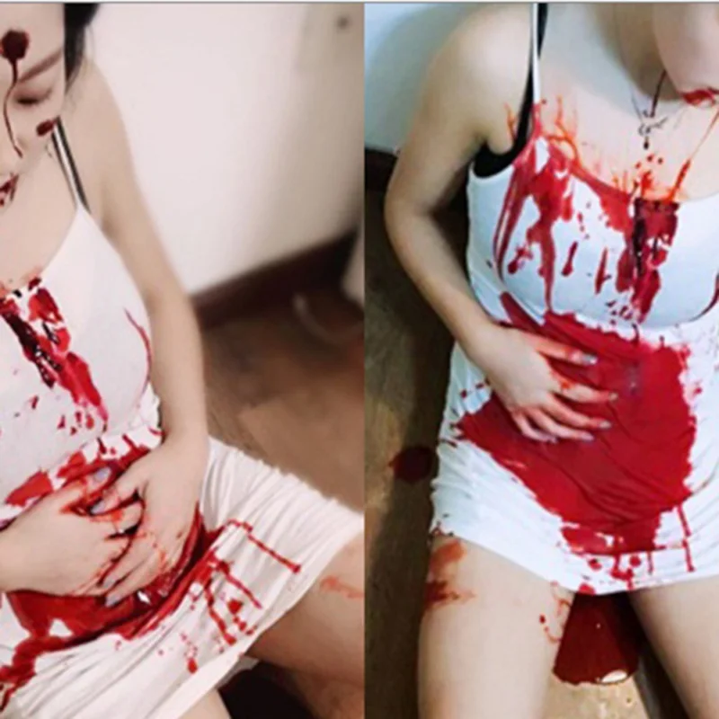 

2019 NEW Arrival Hot Sale Halloween Props Creative Simulation Blood Bag 30ML Artificial Fake Blood Capsules Cosplay Props Crazy