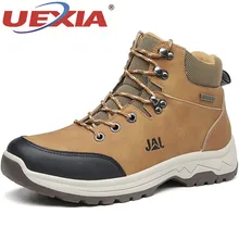 UEXIA, новые военные тактические ботинки для мужчин, кожаные уличные кроссовки с круглым носком, мужская повседневная альпинистская нескользящая обувь