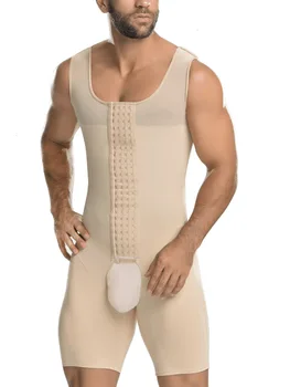 

Mens Compression Bodysuit Shaper - Girdle For Gynecomastia Belly Fat And Thighs Corset Men T-shirt Hot Body Shaper Men