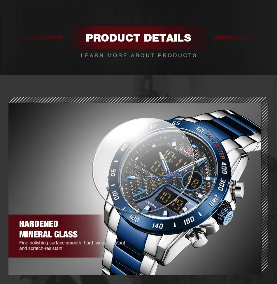 Naviforce часы для мужчин лучший бренд класса люкс Хронограф Кварцевые часы для мужчин полный сталь военные часы мужские наручные часы Relogio Masculino