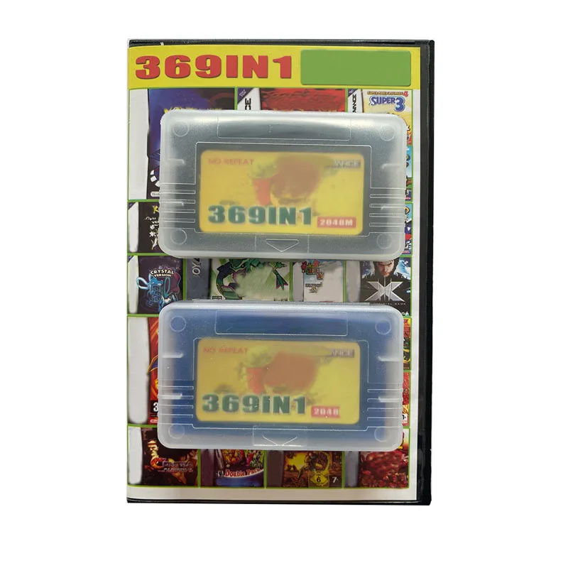 Картридж для игровой консоли Ntndo GBA 32 бита 369 в 1 версия на английском языке |