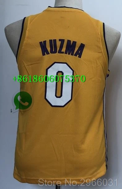 Youth kids Лос-Анжелес Молодежный детский#23 Леброн Джеймс 2 Lonzo Ball 0 Кайл Kuzma Kobe#24 Bryant Jersey - Цвет: Youth kids