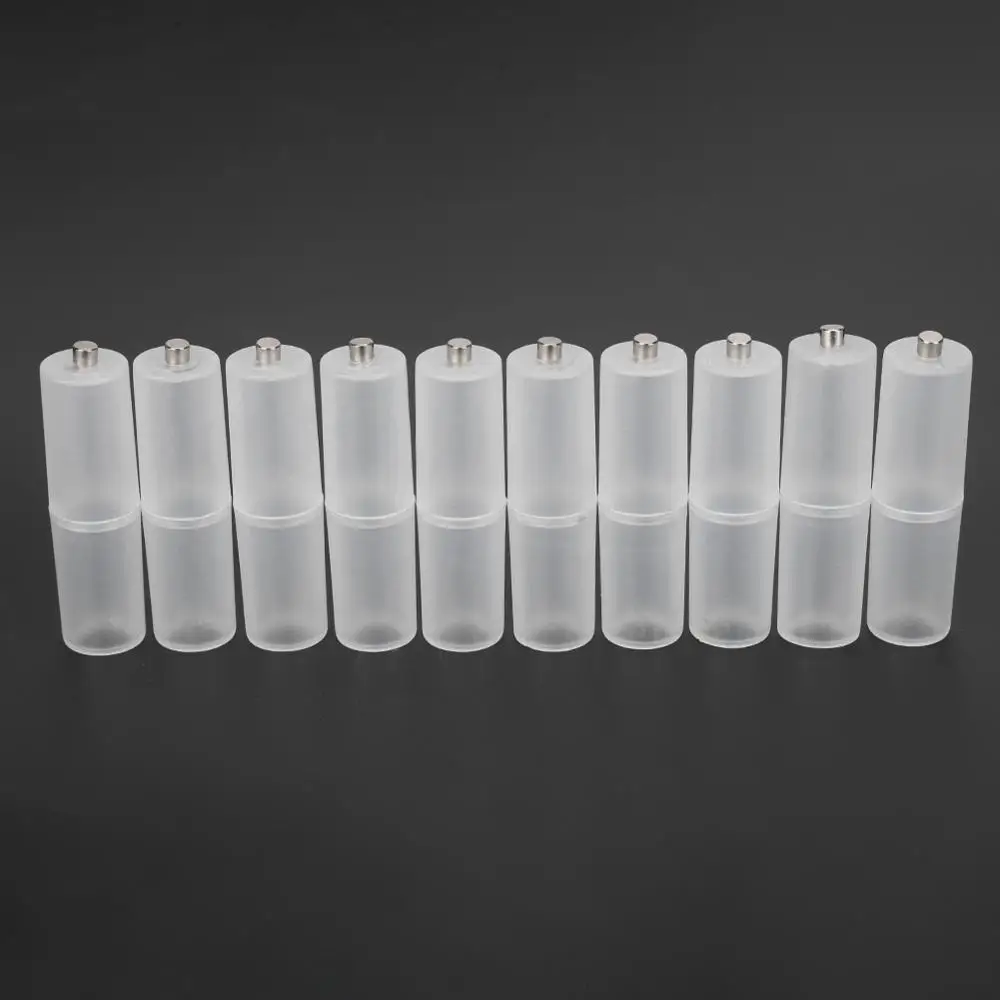 10 шт. AAA до AA Размер ячейки батарея конвертер адаптер батареи Чехол коробка переключатель Горячая