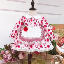 Одежда для маленьких девочек весенний винтажный испанский наряд для Бала Лолита, платье милые вечерние платья для девочек Y2574