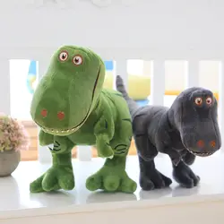100 см динозавр плюшевые игрушечные лошадки мультфильм тираннозавр милые мягкие игрушки куклы для детей на день рождения Рождественский