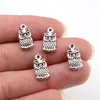 15x8mm 30pcs Antique Silver Plated Owl Handmade Charms Pendant:DIY for bracelet necklace-Q7-42 ► Photo 1/2