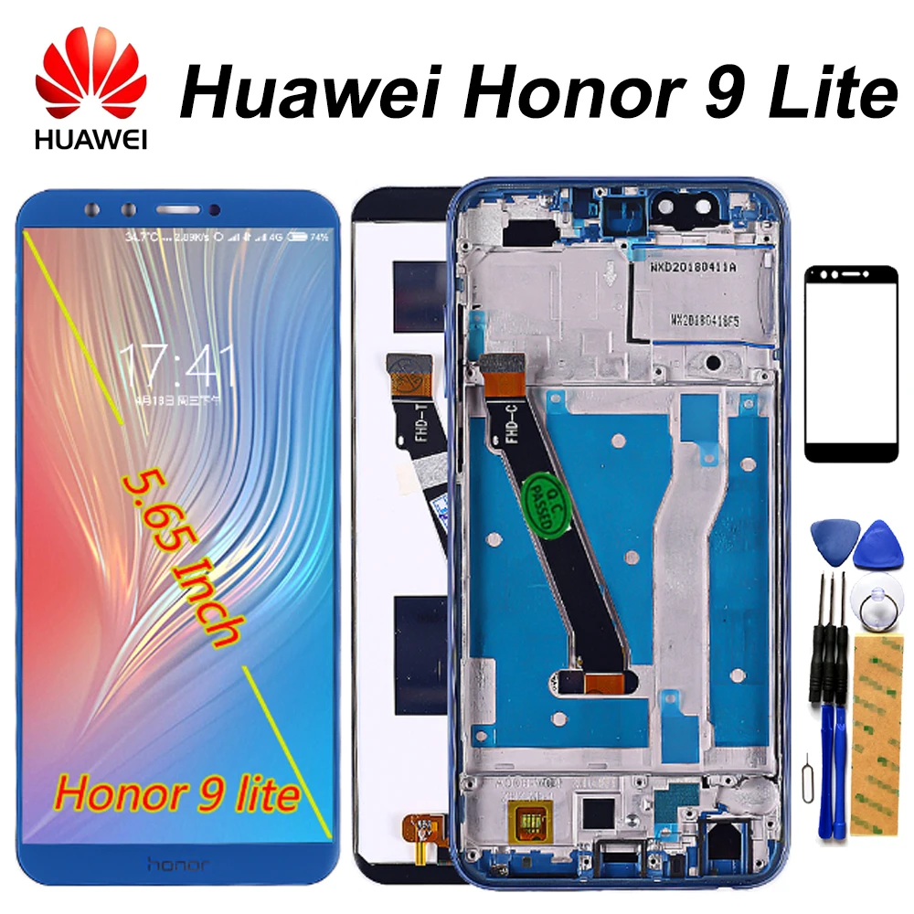 

LCD Display Touch Screen Dizigiter For Huawei Honor 9 Lite Assembly Frame For Huawei Honor 9 Youth Edtion LCD 5.65 inch