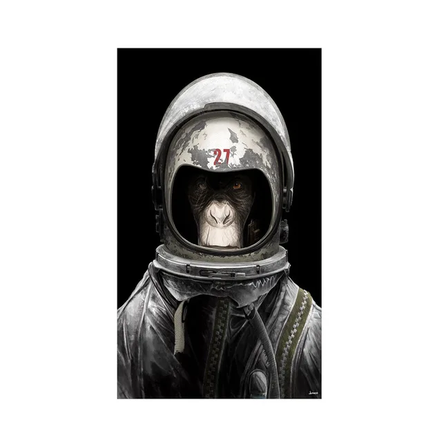 Canvas Poster 3 Monkeys Poster Cool Graffiti Street Art Canvas Painting Wall Art for Living Room Home Decor Posters and Prints JL288-10