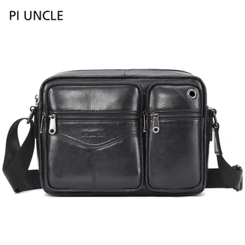 

Brand men's one shoulder small bag men's high quality leather messenger bag retro multi-functional One Shoulder Messenger Bag