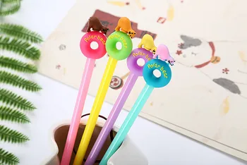 

100pcs/Lot Wholesale Polar Bear Gel Pen 0.5mm Neutral Pen Cute Cartoon Rubber Student Stationery Writing Supplies Black GP440