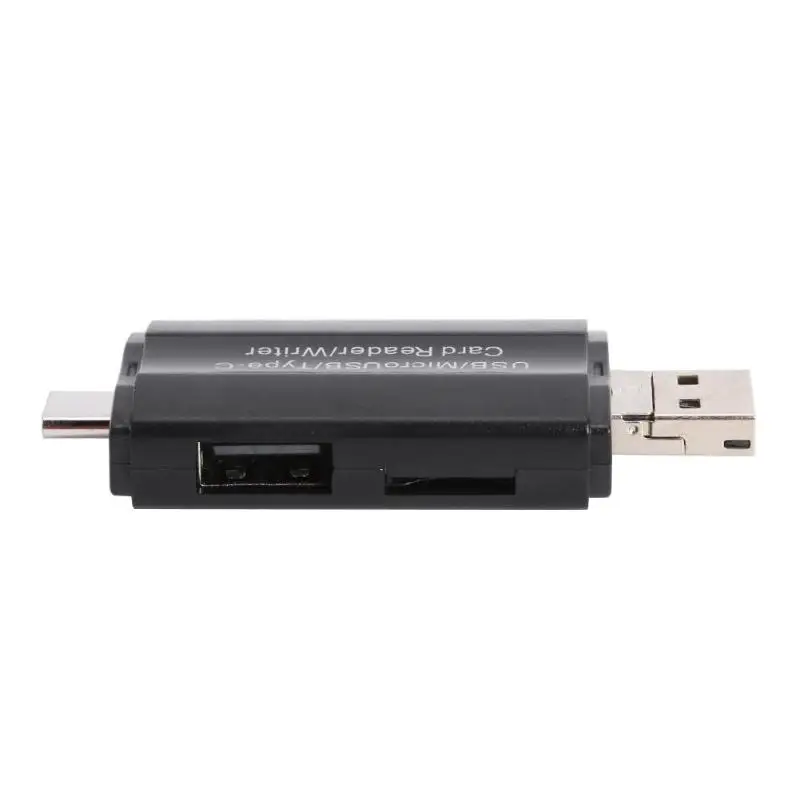 Универсальный кардридер Micro usb type C Plug and Play Поддержка функции OTG TF Память телефон удлинитель-переходник