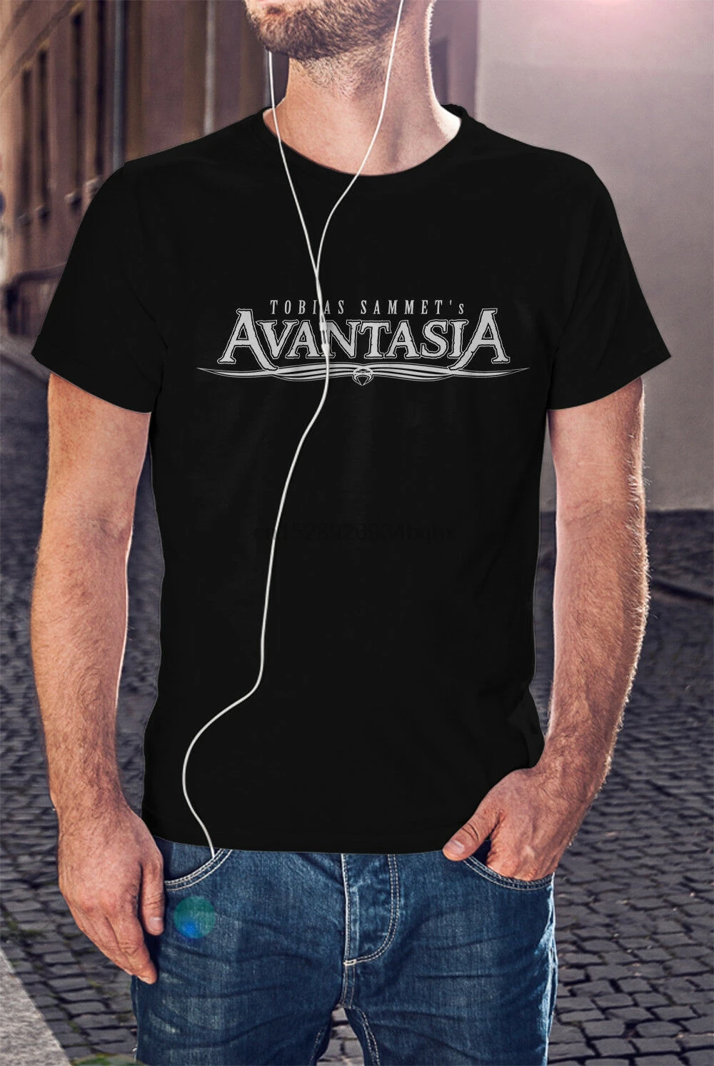 

AVANTASIA Men Black T-Shirt Rock Metal Band Tee Shirt HELLOWEEN