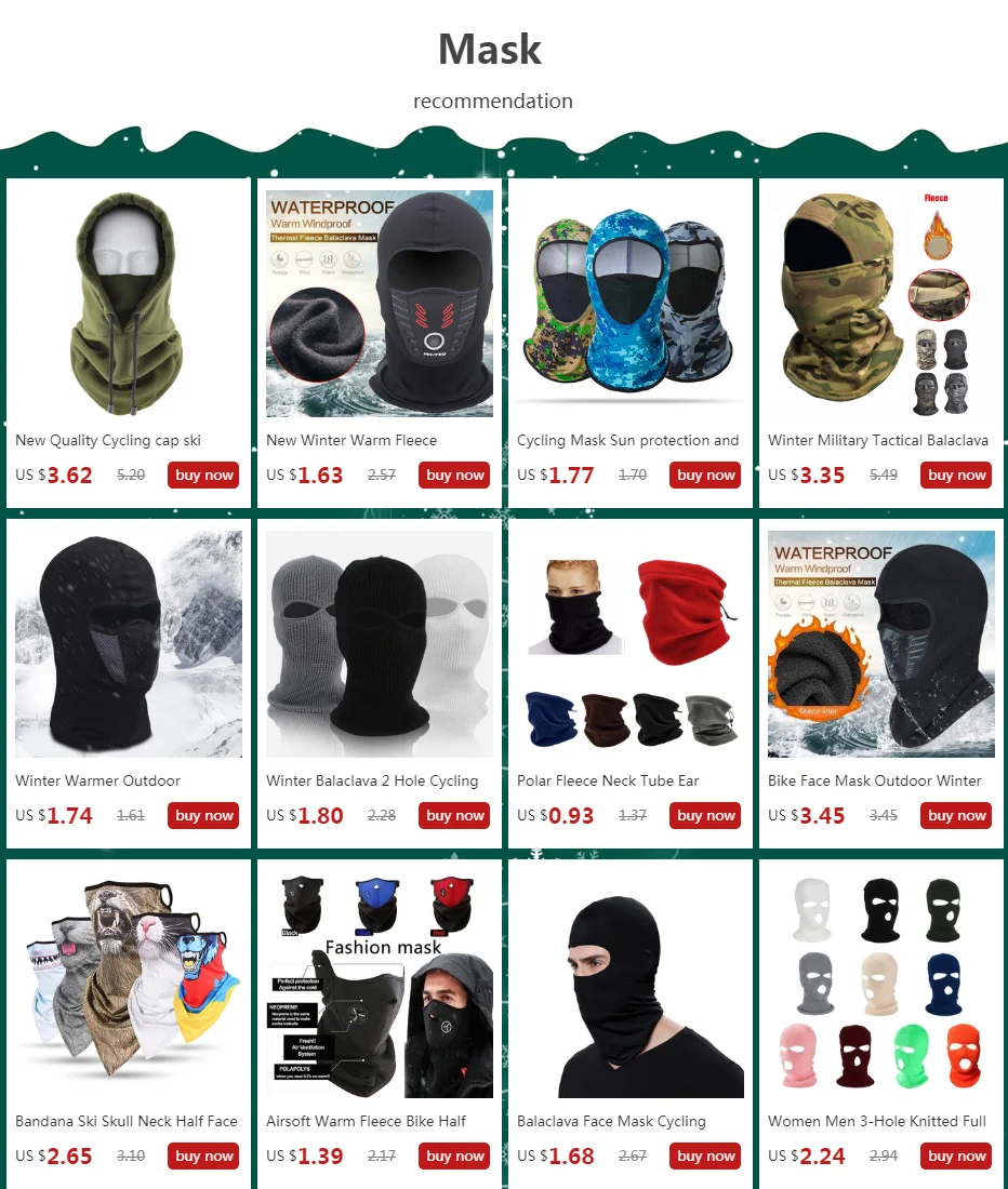Details about   Ski Face Mask Motorcycle Cycling Winter Balaclava Half Face Mask Neck Cover Cap 