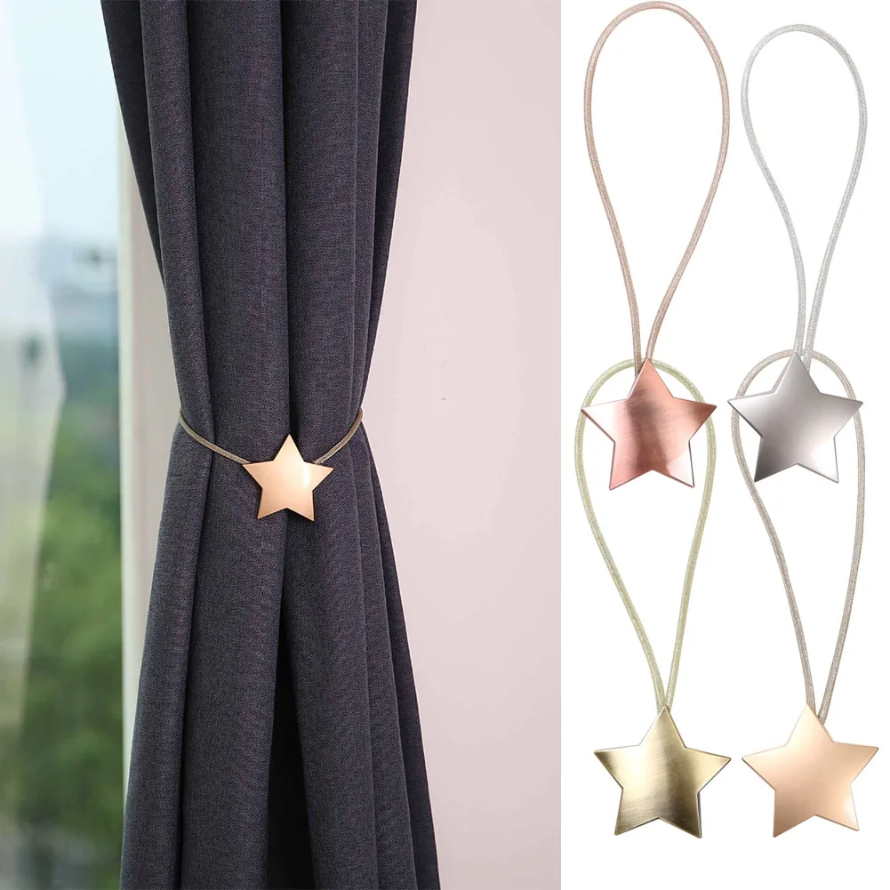 1 шт., для дома, сплав, модные зажимы, держатель, звезда, Holdbacks, привязка, магнитная пряжка, аксессуары, крючки, занавески, подхваты, декоративные