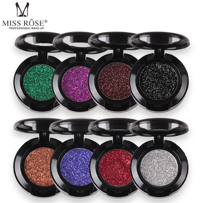 

Miss Rose Diamond Glitter Eyeshadow 30 Colors Single Palette Illuminator Makeup Shimmer Metal Eye Shadow Shine Pigment Cosmetics