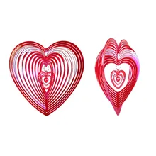 

Beating Heart Wind Spinner ABS Wind Catcher Love Metal Wind Chime Rotating Wind Chime Outdoor Hanging ​Ornament Garden Decor