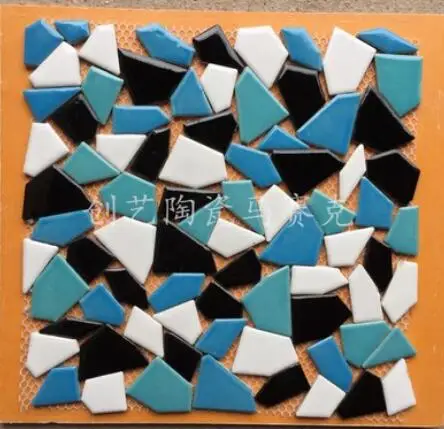 Прозрачный 30X30 см DIY мозаика ремесло художественный пояс мозаика изготовление мозаичная плитка фарфоровая микро керамика неправильной формы ультратонкая керамика - Цвет: Прозрачный