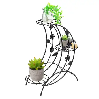 

Multi-layer Plant Stand Succulent Shelf Household Wrought Iron Rack Balcony Simple Indoor Coffee Bar Garden Flower Pot Shelf