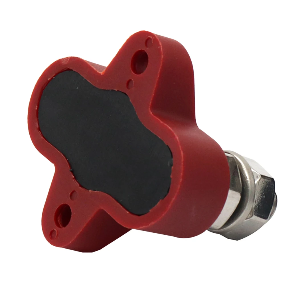 Red Junction Block Power Post Stainless Steel Insulated Terminal Stud M8