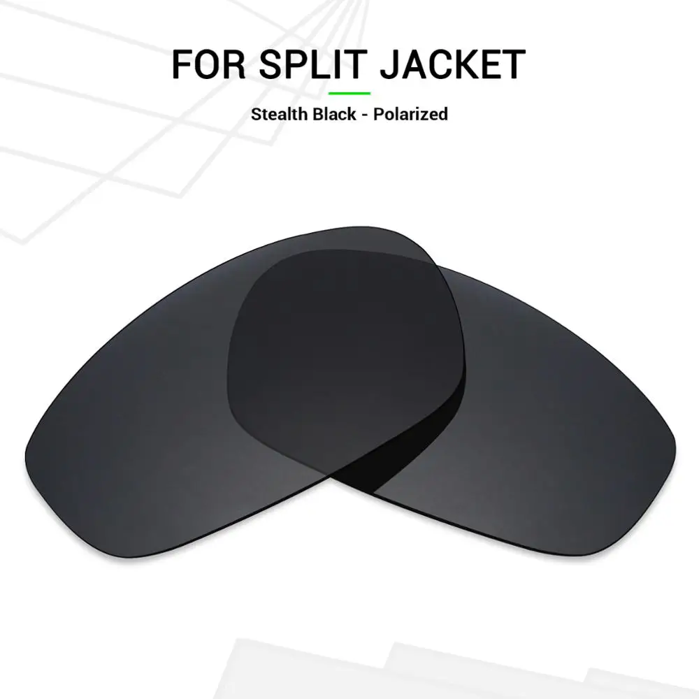 SNARK POLARIZED Replacement Lenses for Oakley Split Jacket Sunglasses