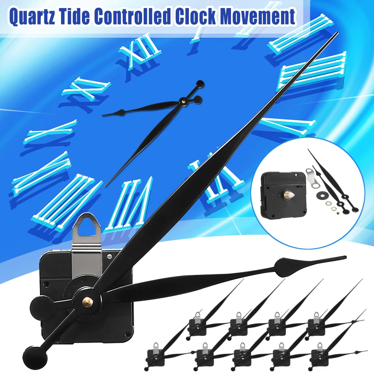 Long Hand Quartz Clock Movement Mechanism Motor High Torque Hour Minute Hands DIY Module Kit