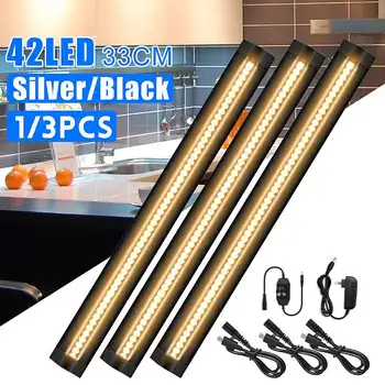 

12inch LED Under Cabinet Strip Light Bar Lamp CRI90 Warm Dimmable AU plug Bedroom Desk Reading Desk table Lamp Eye Protection