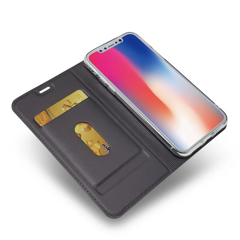 Магнитный Флип-Бумажник кожаный чехол для iPhone 7 8 Plus чехол для телефона ультра тонкий бизнес-чехол для iPhone 11 Pro XR XS Max 6S