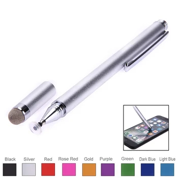 

2 in1 Capacitive Pen Touch Screen Drawing Pen Stylus with Conductive Touch Sucker Microfiber Touch Head for iPhone iPad Tablet