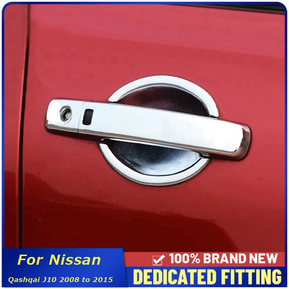2008-2015 для Nissan Qashqai J10 ABS Хромированная Автомобильная фоторамка с отделкой Внешнее