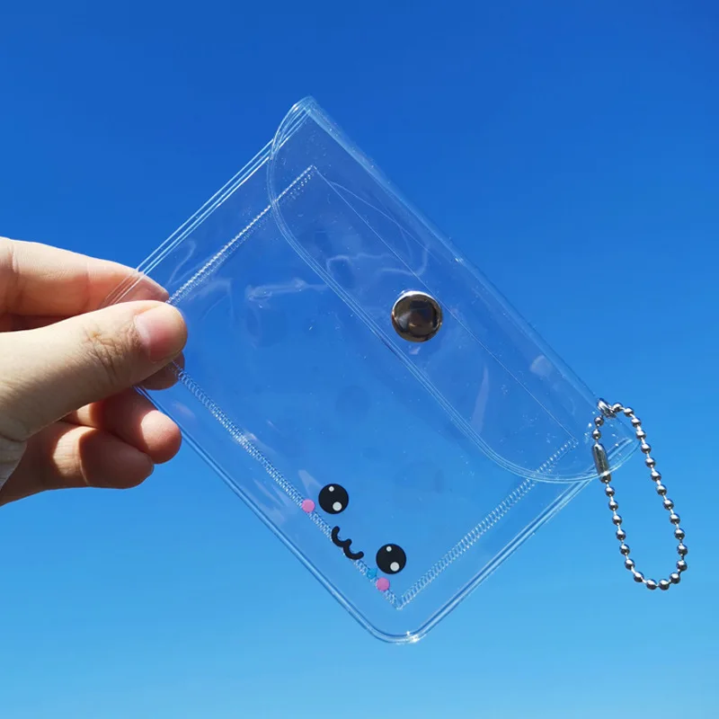 Sharkbang Kawai Transparent Cartoon Portable ID Credit Bank Bus Card Key Holder Cute Card Protective Case School Stationery 6