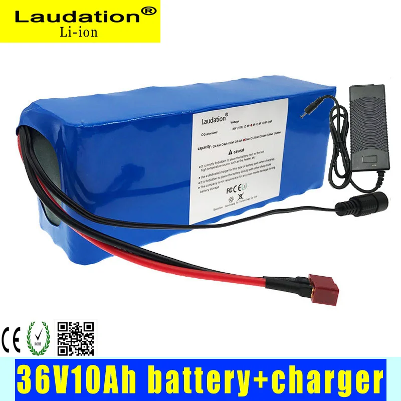 36V10S3P10Ah 600W литиевая батарея высокой мощности 18650 электрический велосипед