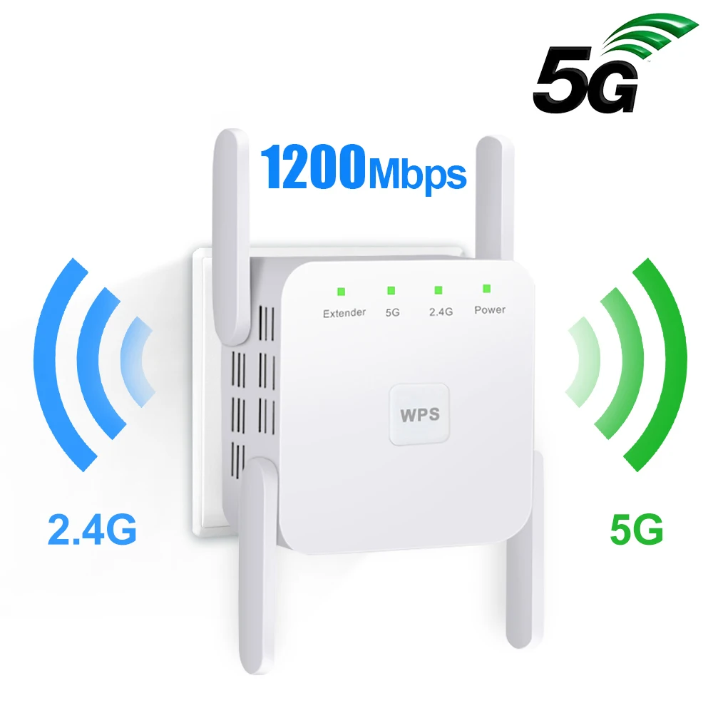 Усилитель сигнала Wi fi 300/1200 Мбит/с ретранслятор удлинитель 2 4 ГГц беспроводной