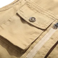 Мужской повседневный жилет большого размера с несколькими карманами, жилет для альпинизма, рыбалки, жилет из чистого хлопка для улицы