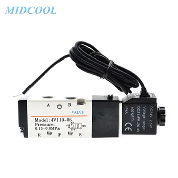 

Solenoid Valve 4V100 Series (5/2 ,5/3 way) 4V110 4V120 4V130 220V 110V 24V 12V Grommet type Single / Double solenoid