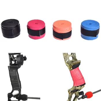 

Bow Riser can Absorb Sweat and Non-Slip Stretchy Handle Grip Tape Band Rope Wrap for Outdoor Archery Hunting Accessories 4 Color