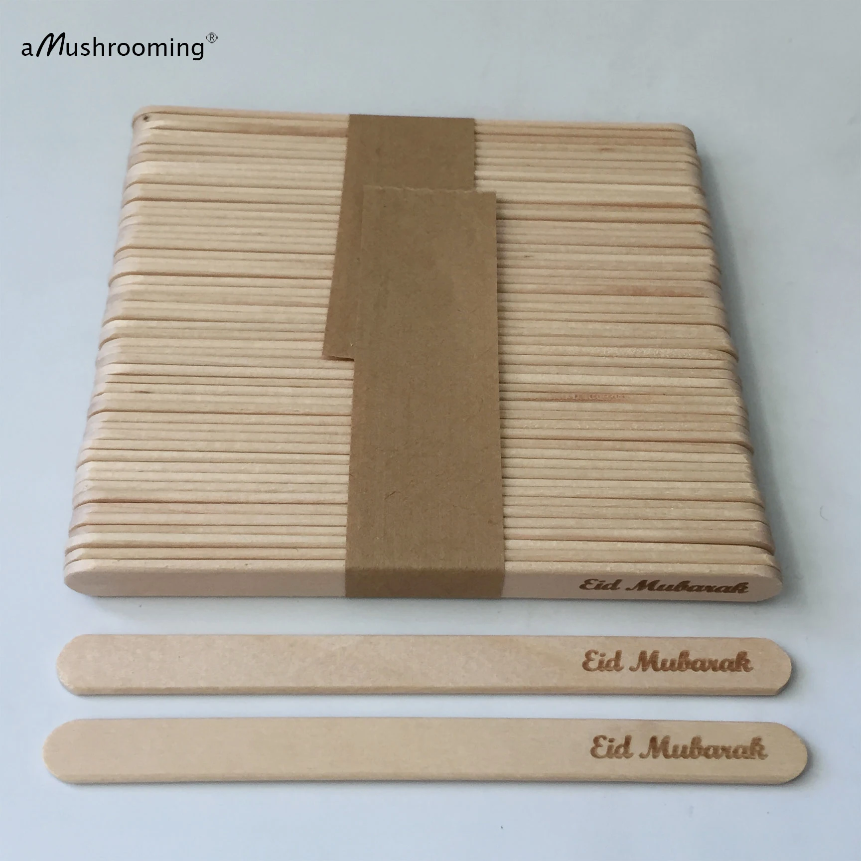 ИД Мубарак деревянные палочки с гравировкой фруктового льда на заказ для