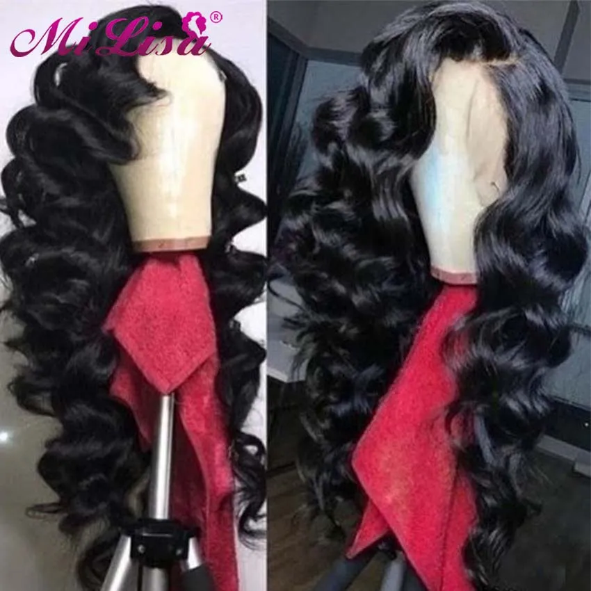 

Loose Wave Wig 8- 26 Inches Pre Plucked With Baby Hair Mi Lisa Remy Peruvian Wig Glueless Lace Human Hair Wig For Black Women