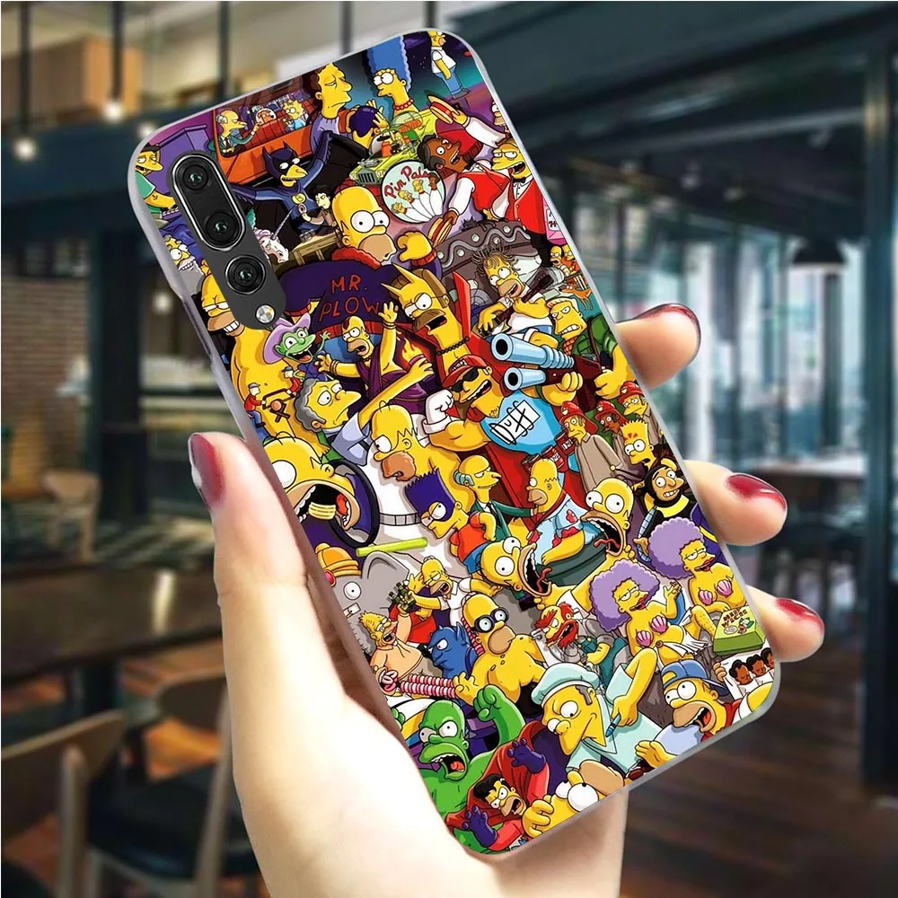 Чехол для телефона huawei mate 20 Cartton The Simpsons Case P9 Lite Mini/ P10 20 30 Lite Pro P Smart Z mate 10 Lite Pro