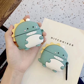 

Wireless Bluetooth Earphone Case For Apple Airpods pro Cute Cartoon Dinosaur Silicon Cover For Airpods 1 Airpods 2 Earphone Case