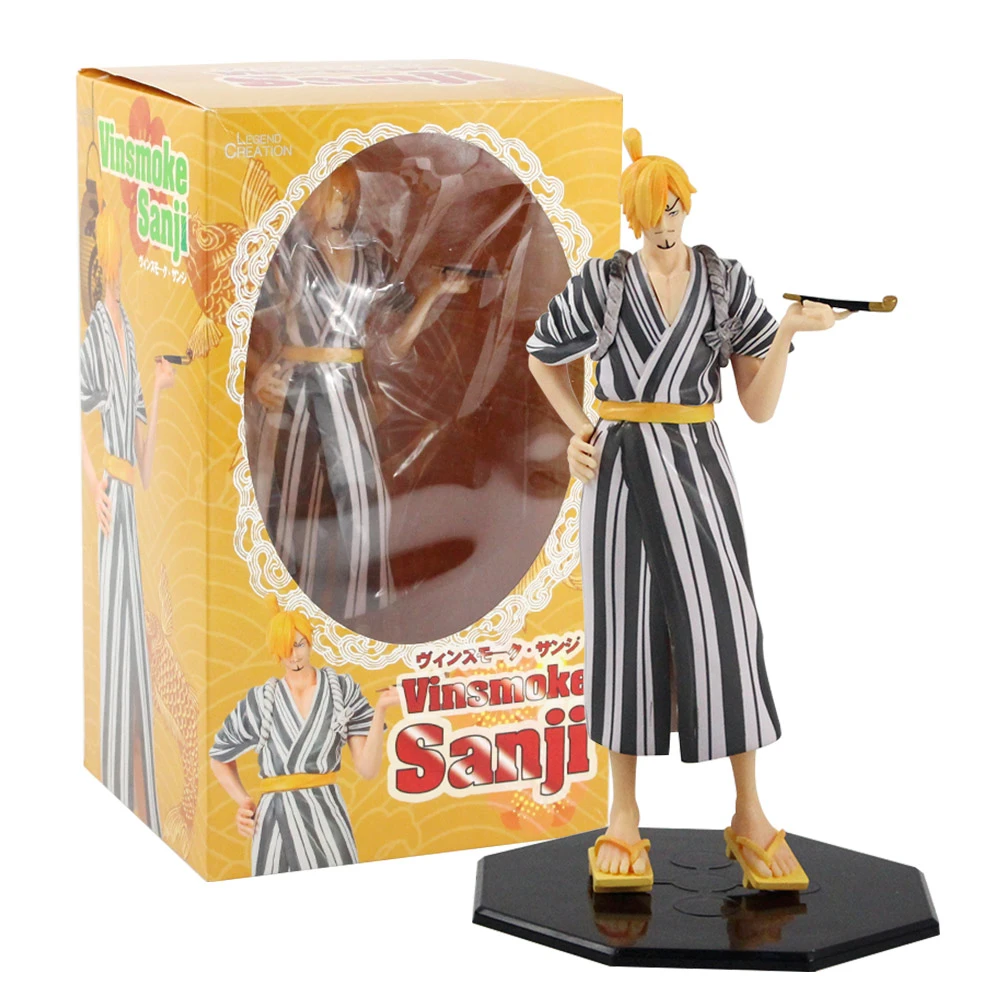 24cm Wano Country Sanji Figure Toy Sanji Vinsmoke With Pipe Smoking Anime Model Doll Action Figures Aliexpress