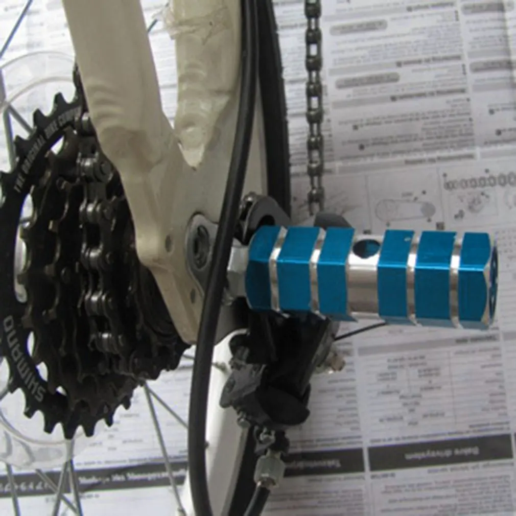 Bicycle Mountain Bike Performance Car Hollow Rocket Launcher Five-Color Foot Column Foot Bar Metal Foot Column