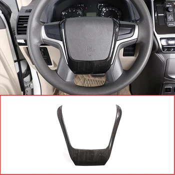 

Black Wood Grain ABS Steering Wheel Decoration Strips Trim For Toyota Land Cruiser Prado FJ150 150 2018 Car Accessories