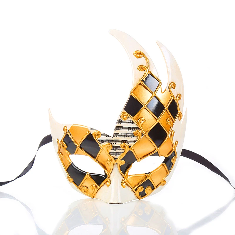 

Halloween Mask Masquerade Masks Party Mask Half Face Venice Show Flame Crack Mask Male Female Party Decor Accessories Cosplay