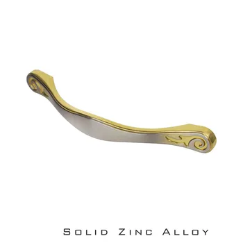 two tone Color zinc alloy material CC 96 128mm pull kitchen cabinet and other furniture drawer or door handle