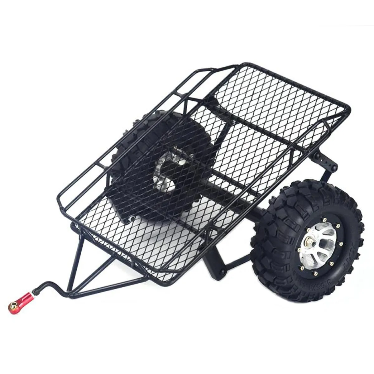 

Hot 1/10 Metal Hitch Mount Trailer for RC Crawler Axial SCX10 D90 TRX4 90046 Tamiya DIY Black Remote Control Car Parts
