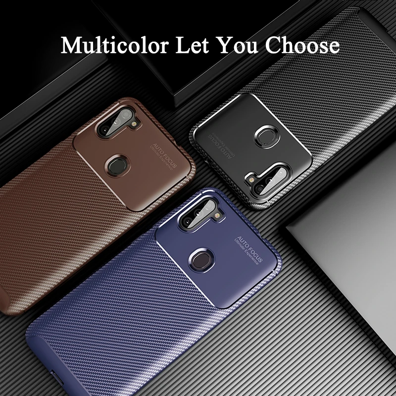 Phone Case for Samsung Galaxy M11 Cover Luxury Carbon Fiber Soft TPU Silicone Shockproof Back ase M 11 A11 | Мобильные телефоны и