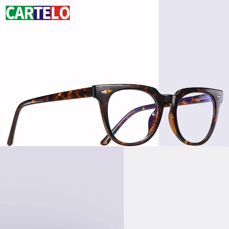 

CARTELO light Glasses Women Gaming Eyeglasses Metal Frame Anti UV Optical Fold Eyewear Computer Glasses Men Anti-blue