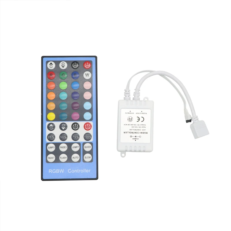

SZYOUMY 20 Sets DC 12V-24V 40Keys IR Remote RGBW Controller for SMD 3528 5050 300leds RGBW LED Strip Lights